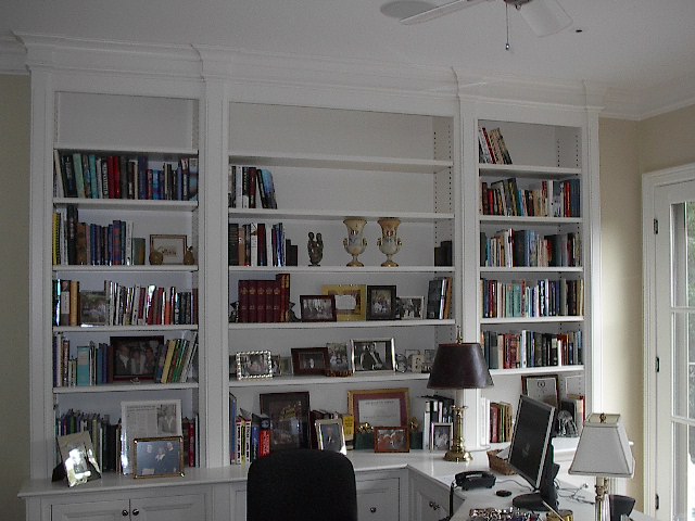 White Bookshelves