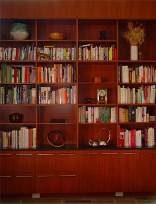 Book Filled Shelves