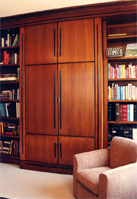 Books On Side Of Cabinets